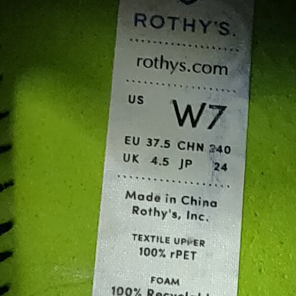 Rothy's The Slip On Anchor Knit Sneaker Navy Blue SIZE 7 - Picture 3 of 6